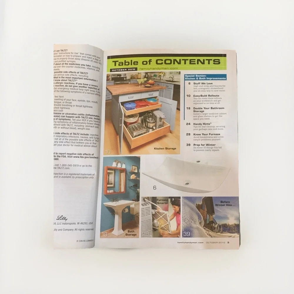 The Family Handyman October 2016 Smart Kitchen Storage Avoid Furnace Breakdowns